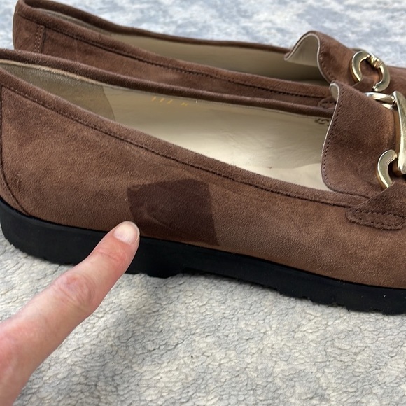 New Amalfi Rangoni Walk On Air Bit Loafers Brown Suede Sz 11.5 - Picture 9 of 14